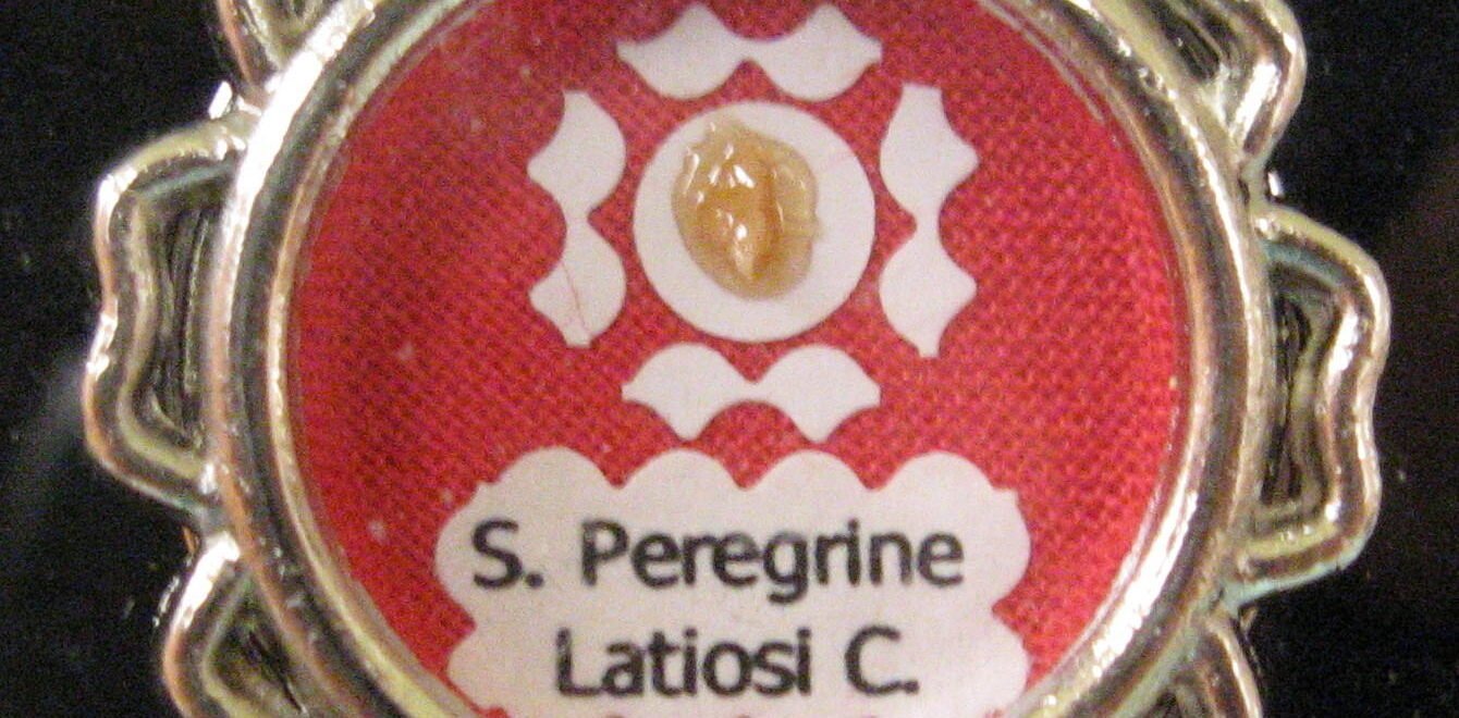 A relic of St. Peregrine