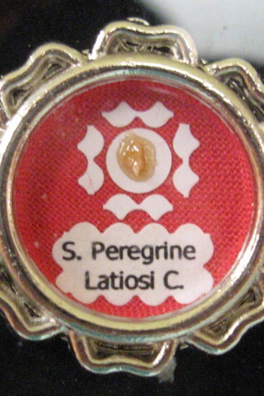 A relic of St. Peregrine