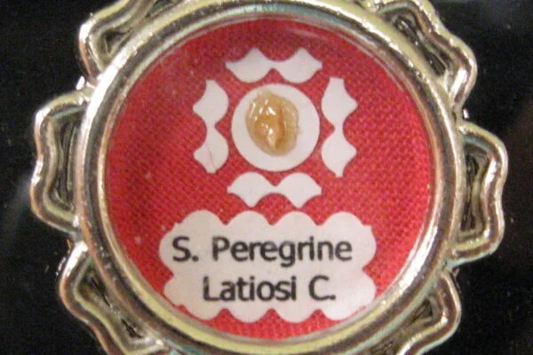 A relic of St. Peregrine